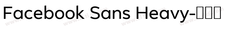 Facebook Sans Heavy字体转换